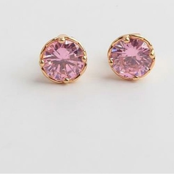 New Kate Spade Crystal Stud pink Earrings - Picture 6 of 13